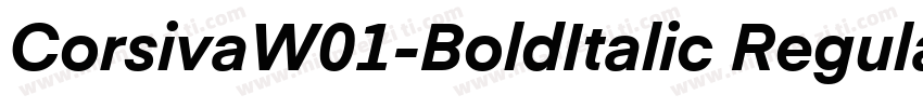 CorsivaW01-BoldItalic Regular字体转换